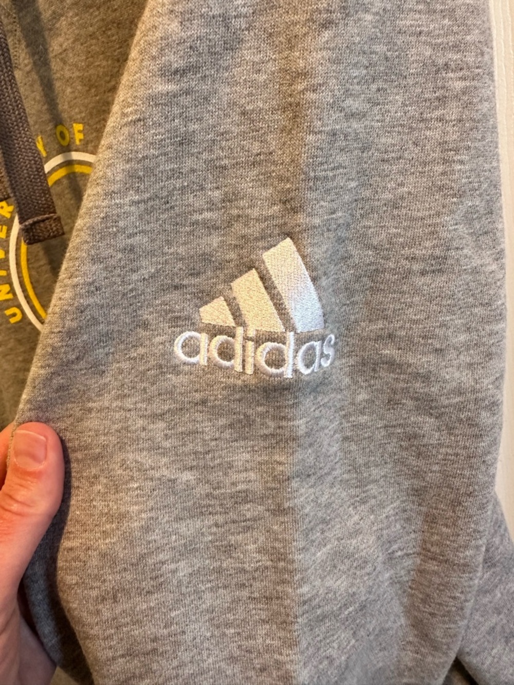 NWOT adidas University of Delaware Hoodie Men’s XL Blue Hens - Picture 5 of 6